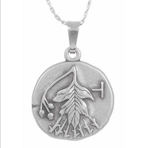 ALEX+ANI Expandable Necklace Hawthorn Charm Silver